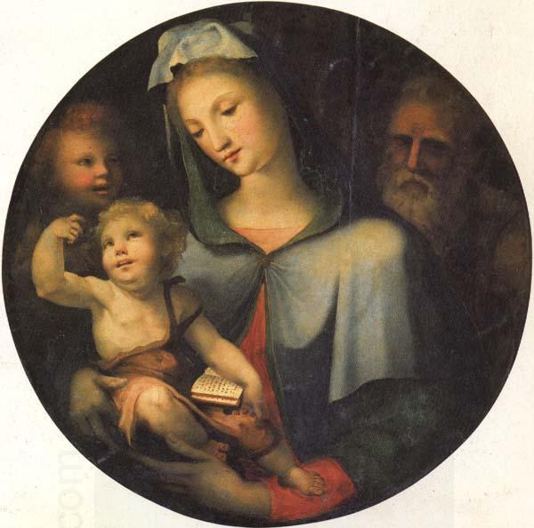 Domenico Beccafumi The Holy Family with the Young St.John oil painting picture